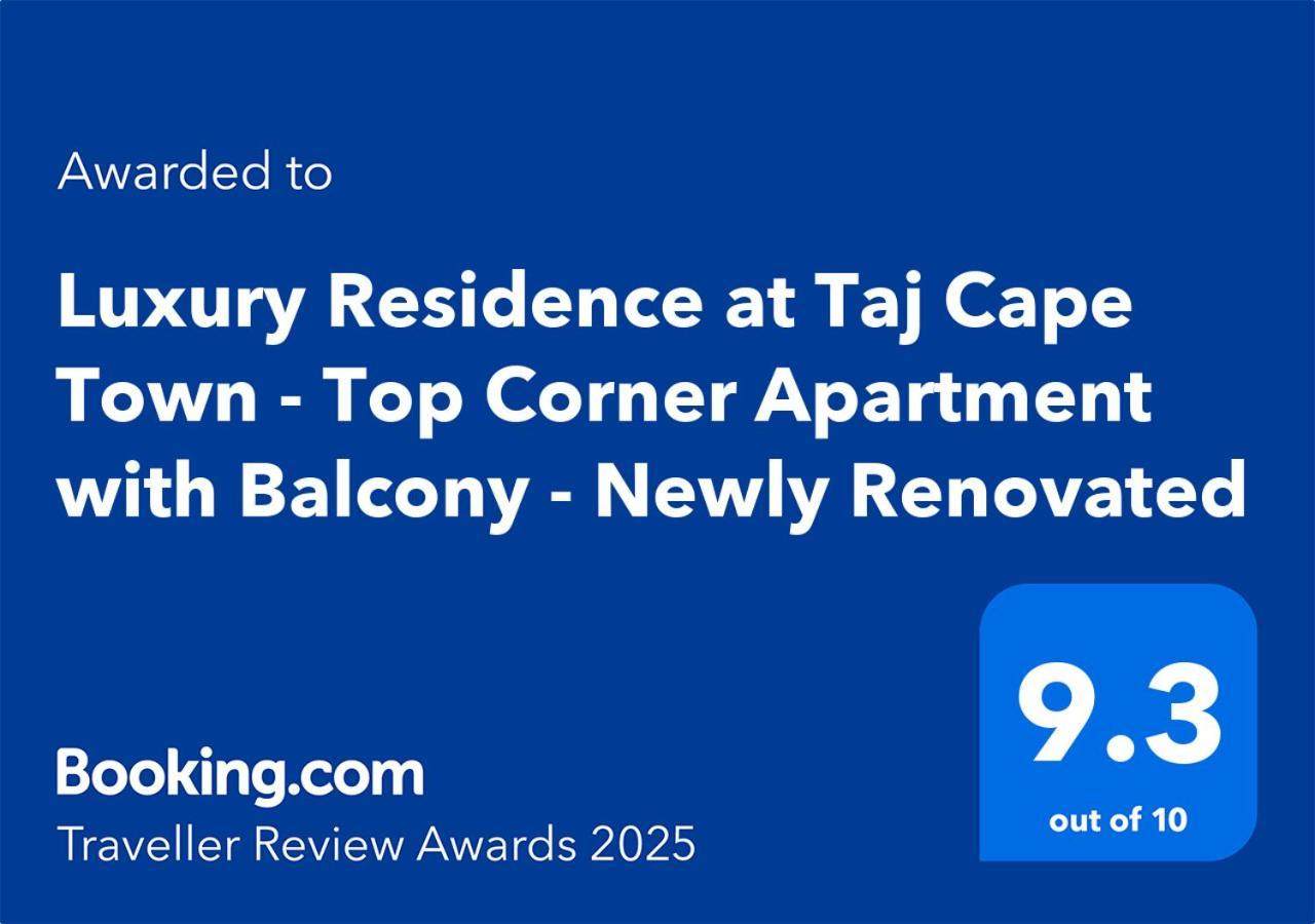 Luxury Residence At Taj Cape Town - Top Corner Apartment With Balcony - Newly Renovated Dış mekan fotoğraf